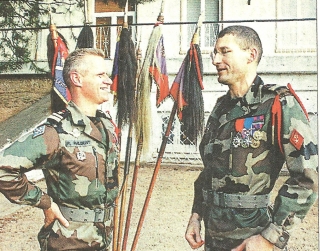 Der "Neue" und der "Alte": Oberstleutnant François Phildert (links) und Oberst Phlippe Got.