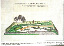 Entwurf des Gartens von Suzuki
