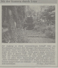 Ansicht des Kreuzweges auf dem Petrisberg im August 1992